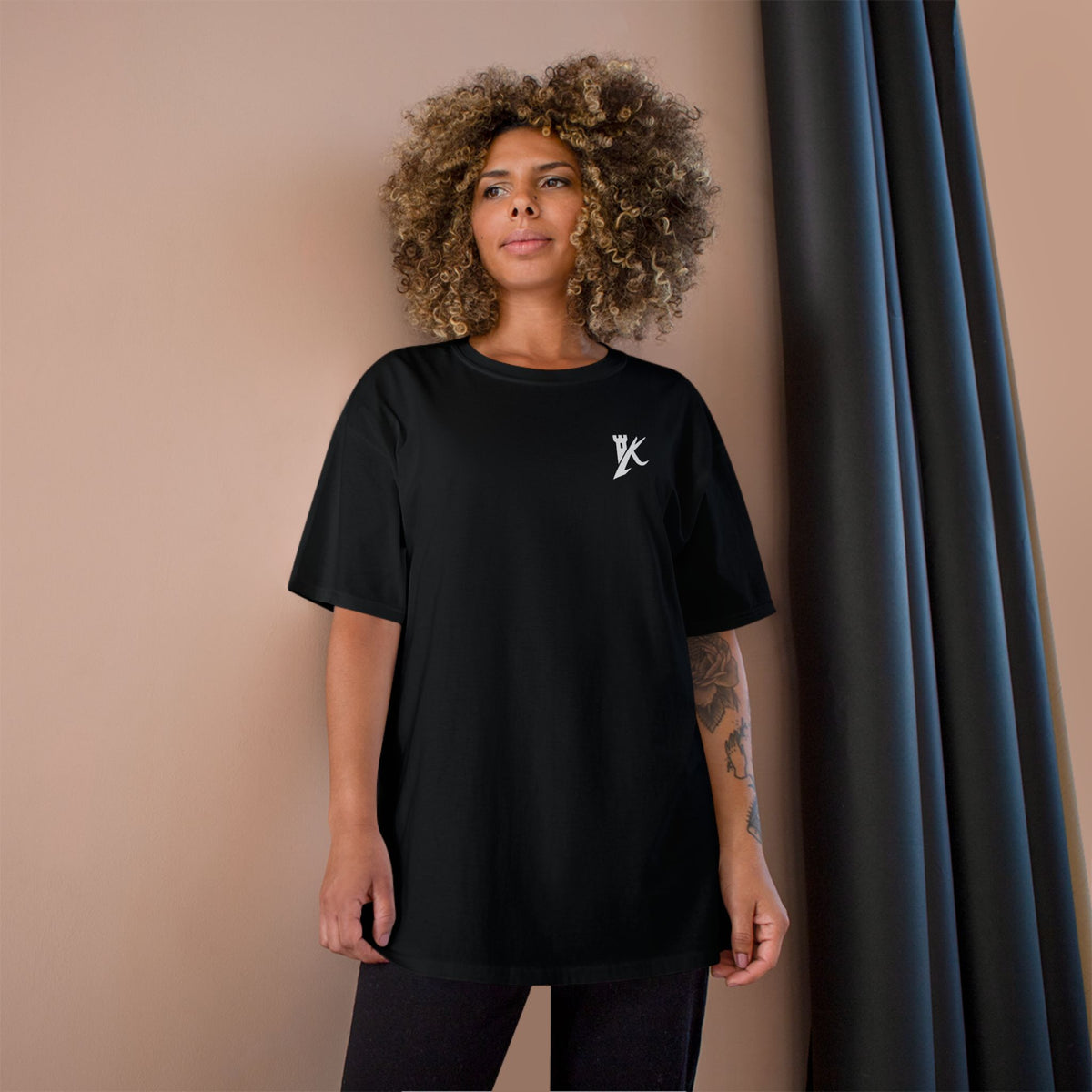 KASSLE BRICK X BRICK T-Shirt — Minimalist Black Tee